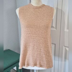 American Apparel Open Knit Sweater Tank Dirty Blush M/L